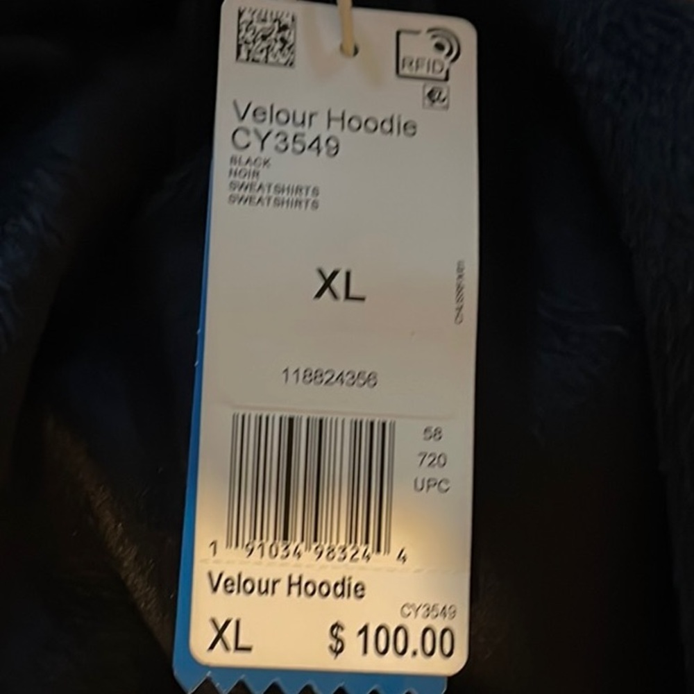 Adidas Women's Black Hoodie - Picture 7 of 7